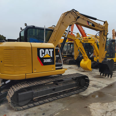 Kekuatan Kuning Hidrolik Digunakan CAT Excavator Crawler Tipe 2 Hand Diggers CAT308D