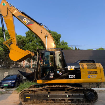Pertanian Digunakan CAT Excavator Second Hand Backhoe Excavator CAT325D Warna Kuning
