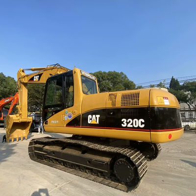 10T CAT320C Mesin konstruksi bekas 2nd Hand Crawler Caterpillar Excavator 110kw