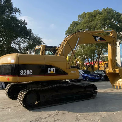 10T CAT320C Mesin konstruksi bekas 2nd Hand Crawler Caterpillar Excavator 110kw