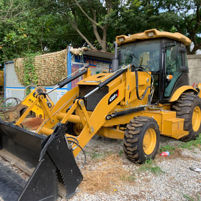 3283kg beban digunakan loader tangan kedua CAT 420F backhoe loader 76.1kW untuk konstruksi