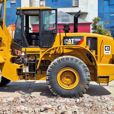 Bangunan Digunakan Backhoe Loader CAT 966H 6T Beban 2nd Hand Tractor Backhoe Loader