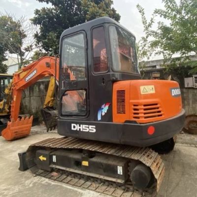 Pertanian Digunakan Mini Excavator DOOSAN 55 Crawler Excavator Peralatan Konstruksi