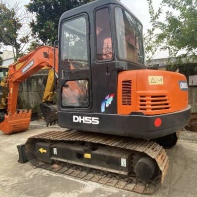 Pertanian Digunakan Mini Excavator DOOSAN 55 Crawler Excavator Peralatan Konstruksi