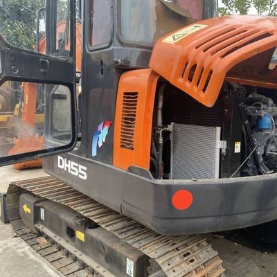 Pertanian Digunakan Mini Excavator DOOSAN 55 Crawler Excavator Peralatan Konstruksi