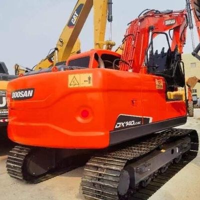 Digunakan Doosan DH140 12 Ton Crawler Excavator Old Earth Moving Mesin
