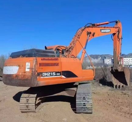 Digger Excavator yang digunakan Doosan DH215W Mesin Konstruksi 48KW Penghematan bahan bakar