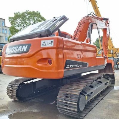 Hand kedua DOOSAN Hydraulic Digger DH225 Peralatan Penggalian yang Digunakan