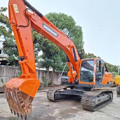 Hand kedua DOOSAN Hydraulic Digger DH225 Peralatan Penggalian yang Digunakan