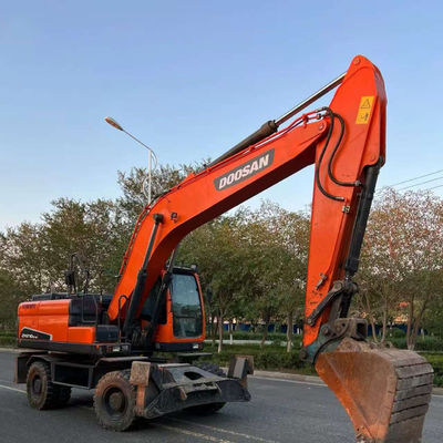 Doosan DX210W bekas Excavator Roda Hidraulik Mini Digger Second Hand 20100 kg