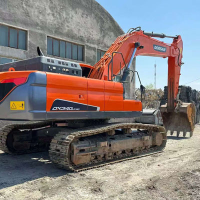 Hydraulic Crawler Digunakan Excavator Doosan DX340 Peralatan Penggalian Bumi Second Hand