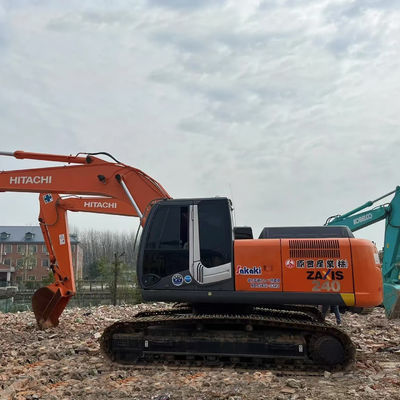 Digunakan Hitachi ZX240 Hydraulic Crawler Excavator bekas 23,5 Ton Digger