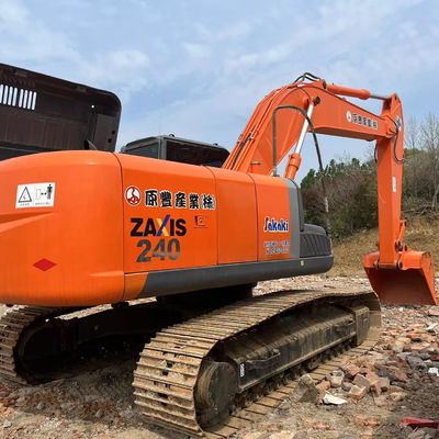 Digunakan Hitachi ZX240 Hydraulic Crawler Excavator bekas 23,5 Ton Digger