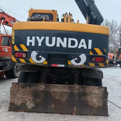 Hyundai 150w bekas Excavator Roda Heavy Duty Peralatan Penggerak Bumi