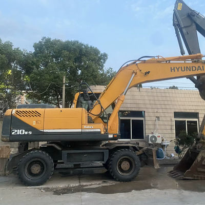 Hyundai 210W-9 bekas Excavator roda Hyundai peralatan konstruksi 20560kg