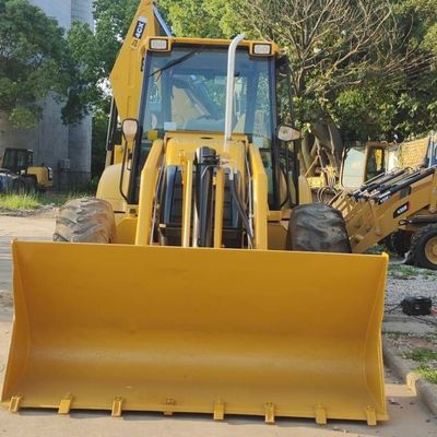74.6kW JCB 4CX Loader bekas Kuning 4378kg Lift Hand Backhoe Loader Roda Bergerak