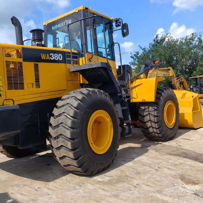 Tugas berat 146kW Komatsu WA380 digunakan wheel loader 5 Ton beban untuk pertanian