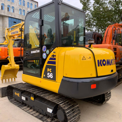 Crawler Digunakan Komatsu Excavator Pc56 2nd Hand Diggers Efisiensi Operasi Tinggi