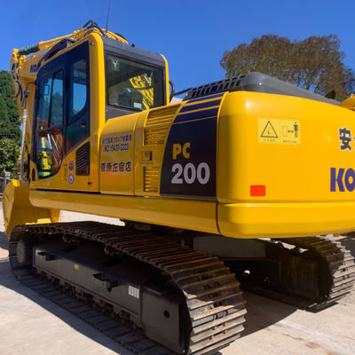 Digunakan Komatsu PC200 Backhoe Excavator Mesin Konstruksi tangan kedua Pendingin air