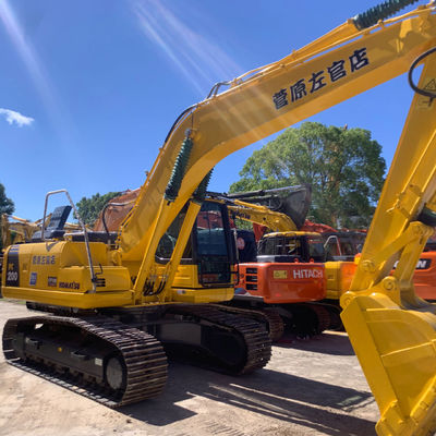 Digunakan Komatsu PC200 Backhoe Excavator Mesin Konstruksi tangan kedua Pendingin air