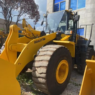 Pekerjaan Konstruksi Digunakan Komatsu WA470 Loader 204kW Pendingin Air Loader 2nd Hand