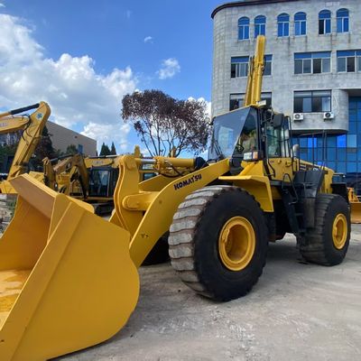 Pekerjaan Konstruksi Digunakan Komatsu WA470 Loader 204kW Pendingin Air Loader 2nd Hand