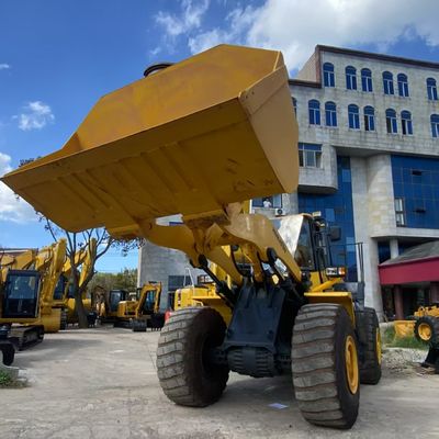 Pekerjaan Konstruksi Digunakan Komatsu WA470 Loader 204kW Pendingin Air Loader 2nd Hand
