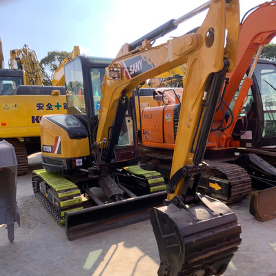 Bumi Bergerak Digunakan SANY 35U Excavator Digger Pendingin Air Warna Kuning