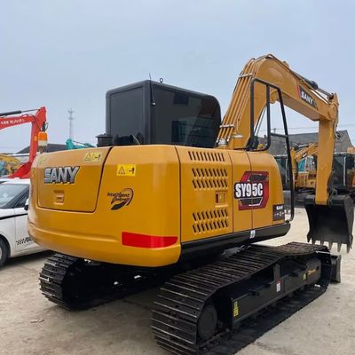 Kuning digunakan Mini Digging Machine SANY 95c bekas Excavator 9180kg