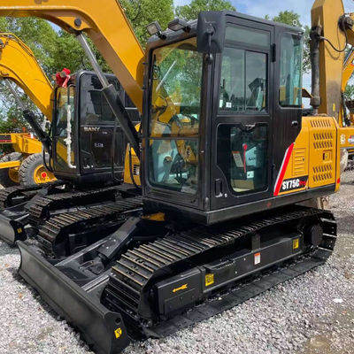 Jenis Crawler Digunakan Sany Excavator SANY SY75C Mesin Konstruksi 7280 kg