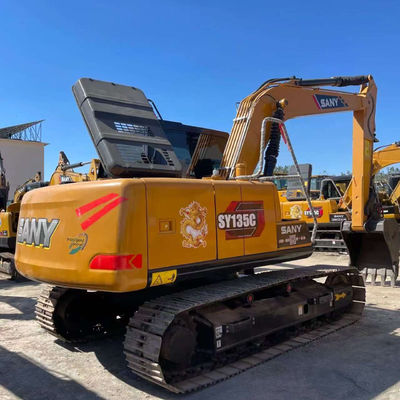 Digunakan SANY SY135 Excavator kekuatan tinggi Lama Hydraulic Crawler Excavator
