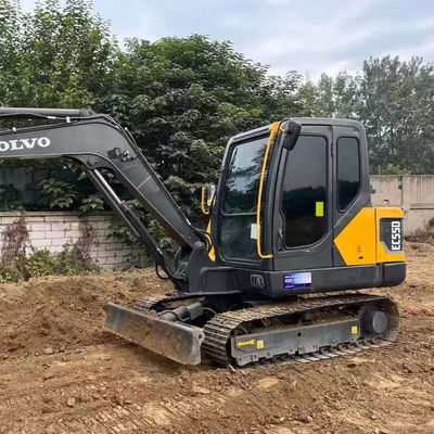 2000rpm 36,5kw VOLVO EC55D bekas Excavator Peralatan konstruksi bekas