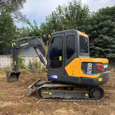 2000rpm 36,5kw VOLVO EC55D bekas Excavator Peralatan konstruksi bekas
