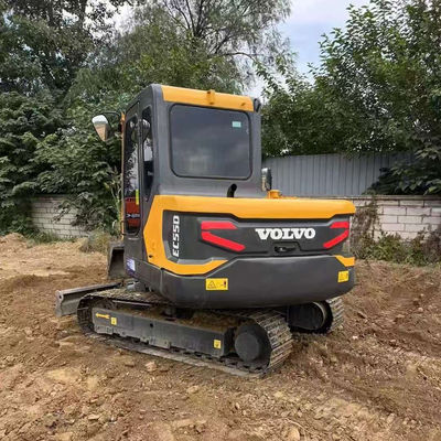 2000rpm 36,5kw VOLVO EC55D bekas Excavator Peralatan konstruksi bekas