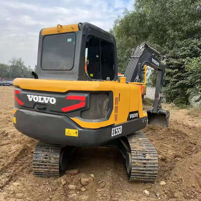2000rpm 36,5kw VOLVO EC55D bekas Excavator Peralatan konstruksi bekas