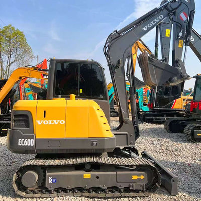 5790kg Digunakan Volvo Excavator VOLVO EC60 Mesin Penggerak Bumi 0.3 Meter Kubik ember