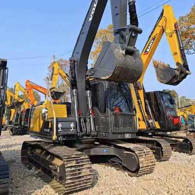VOLVO EC140 Digunakan Excavator Hidraulik 77KW Tua Volvo Crawler Excavator Efisiensi Tinggi