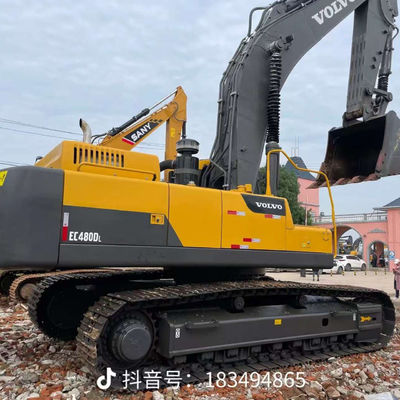 Peralatan Excavator yang Digunakan Hidraulik VOLVO EC480 hemat bahan bakar untuk pembongkaran