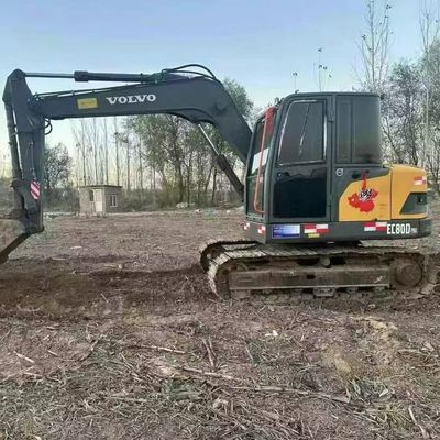 Volvo 80D Digger Mini Excavator 42kw 2100rpm Untuk Pembangunan Jalan
