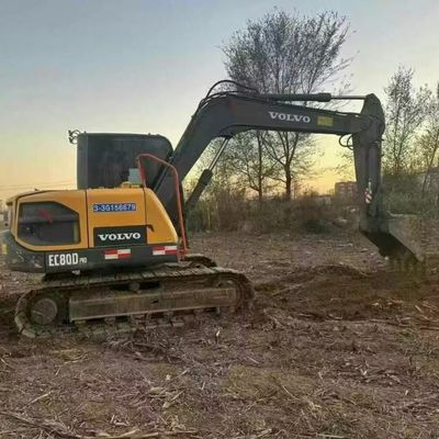 Volvo 80D Digger Mini Excavator 42kw 2100rpm Untuk Pembangunan Jalan