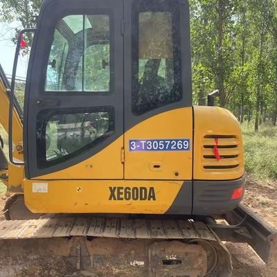 Kuning Digunakan XCMG Excavator Digger Xcmg 60DA Mesin Excavator Crawler Kecil