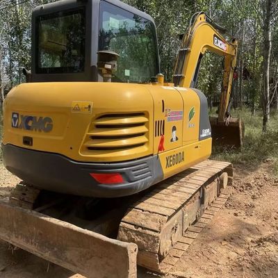 Kuning Digunakan XCMG Excavator Digger Xcmg 60DA Mesin Excavator Crawler Kecil