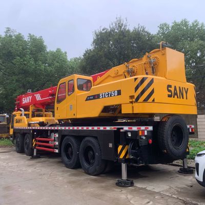 75 Ton Pemuatan Digunakan Sany 750 Crane Konstruksi Hydraulic Second Hand Truck Crane